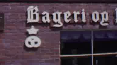 Solvang California USA (1955): The Sign In Front Of A Restaurant That Reads Bageri