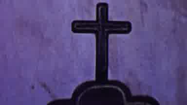 Solvang California USA (1955): Cross At A Church