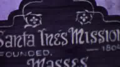 Solvang California USA (1955): Santa InÃ©s Mission 1804