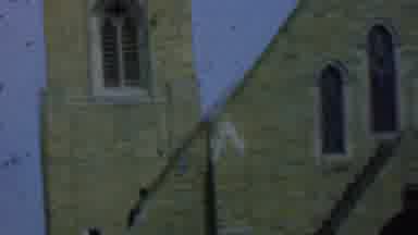 Detroit Michigan USA (1950): Stone Church With Two Children And Men And Women