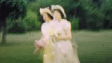 Detroit Michigan USA (1950): Bridal Party Leaving Wedding Ceremony