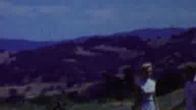 Solvang California USA (1955): Family Takes A Trip To See The Mountains