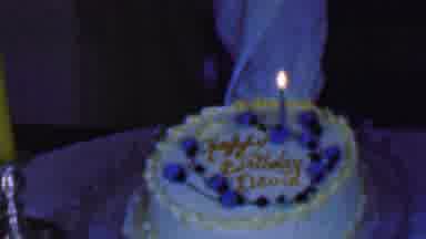 Terra Haute Indiana USA-1963: Birthday Cake and Toddler Reaction