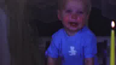 Terra Haute Indiana USA (1963): Youg Boy In Front Of A Candle