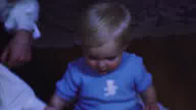 Terra Haute Indiana USA (1963): Baby With Mom Taking A Ball Out Of A Bag