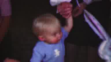 Terra Haute Indiana USA (1963): Kid Holding Hand.