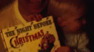 Terra Haute Indiana USA (1963): A Kid Reading The Night Before Christmas