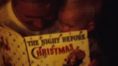 Terre Haute Indiana USA (1963): A Dad Reading Christmas Stories To His Son