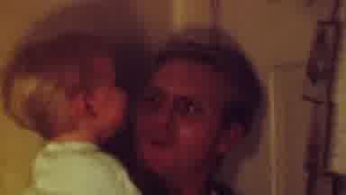 Terra Haute Indiana USA (1963): Man Holding Little Boy Smiling