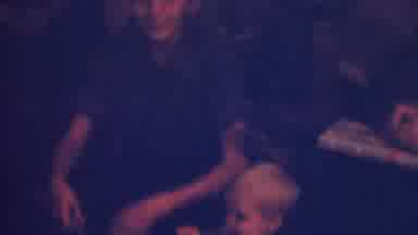 Terra Haute Indiana USA (1963): Older Child And Young Child Sitting Together In