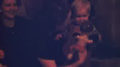 Terra Haute Indiana USA (1963): A Woman Giving A Child A Doll During The Christmas