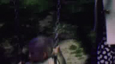 Terra Haute Indiana USA (1963): Swinging Baby Swaying Soundly On Swing