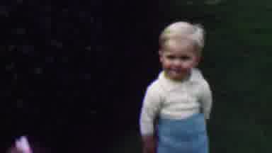 Terra Haute Indiana USA (1963): Brother And Sister Wait On Lawn After Sunday