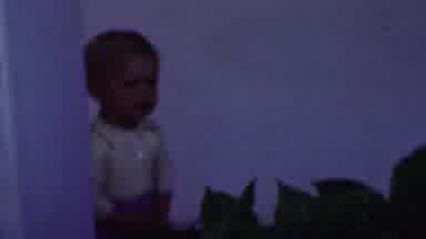 Terra Haute Indiana USA (1963): Child Running Around In White Jumper