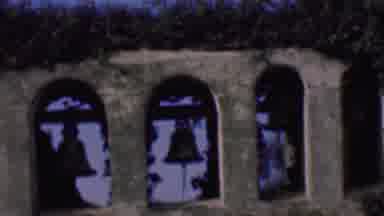 SAN DIEGO CALIFORNIA USA-1961: Old Bell Tower With Arched Openings And Stone Architecture