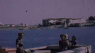 San Diego California USA (1961): Group Of Women And Child Waving Goodbye At The
