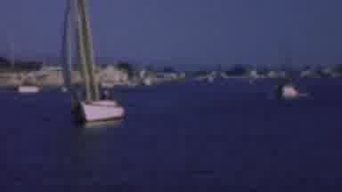 San Diego California USA-1961: Older Woman With Baby On A Yacht Near Moorings