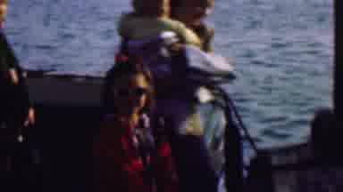 San Diego California USA (1961): Family Fun Boating Trip On The Sea