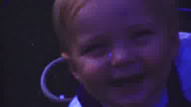 San Diego California USA (1961): Baby Laughing And Crawling On Grass