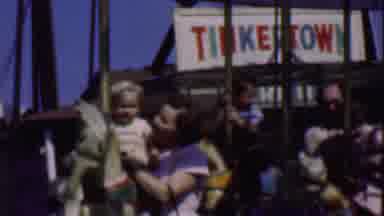 Terra Haute Indiana USA (1963): Old Video Of Merry Go Round At An Amusement Park