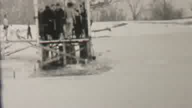 Albany New York USA (1937): Polar Bear Plunge In Vintage Black And White