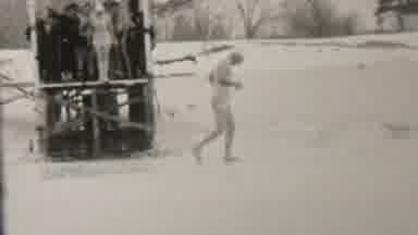 Albany New York USA (1937): Vintage Style Free Diving Into Ice
