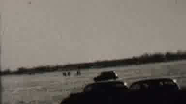 Albany New York USA (1937): Cars Driving In A Field