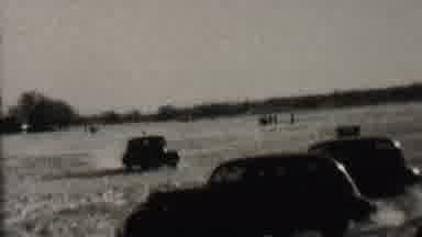 Albany New York USA (1937): Old Cars Driving In A Field Women Drinking Tea