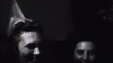 Albany New York USA (1937): Two People Talk And Laugh And One Of Them Has