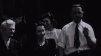 Albany New York USA (1937): Happy Multigenerational Family Walking And Talking On