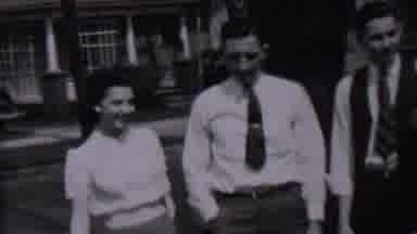 Albany New York USA (1937): Lady Joining Group Being Warmly Welcomed