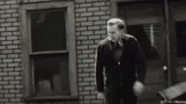Beachwood New Jersey USA (1937): Man Crossing The Street, Boy Backing Away, And