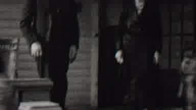 Beachwood New Jersey USA (1937): Two Women Walk Off The Porch Of A House While An