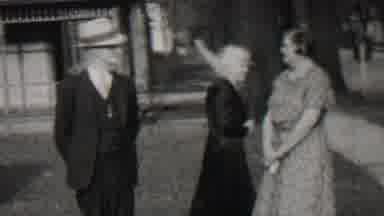Beachwood New Jersey USA (1937): Black And White Vintage Footage Of Man Two Women