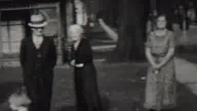 Beachwood New Jersey USA-1937: People Gathering Near Classic Car