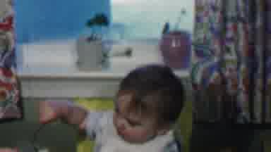 Des Moines Iowa USA (1959): Baby Being Fed With A Little Help