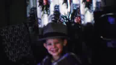 Des Moines Iowa USA (1959): Two Boys At Home Playing Dress Up In Their Daddy