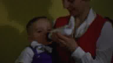 Des Moines Iowa USA (1959): Mother Feeding Baby A Bottle