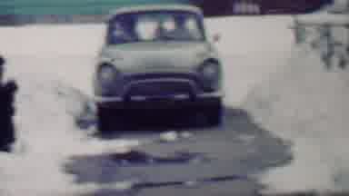 Grand Rapids Michigan USA (1958): Family In Winter Time Venturing Out In The Snow