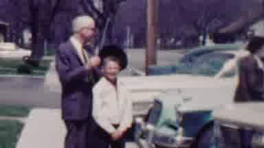 Grand Rapids Michigan USA (1958): Two People Posing For Picture
