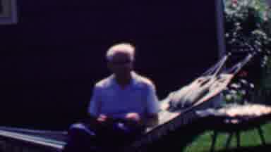 Grand Rapids Michigan USA (1958): Elderly Man Enjoying A Beautiful Afternoon In
