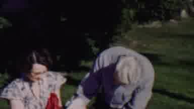Lincoln Nebraska USA (1962): Mother And Her Child Having A Picnic At The Park With