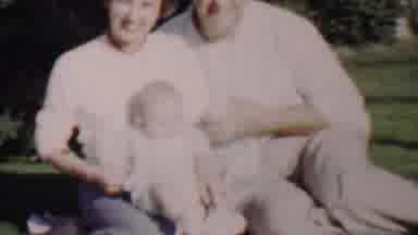 Lincoln Nebraska USA (1962): Husband And Wife With Their Baby