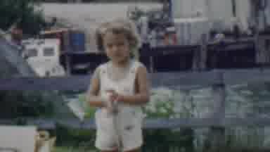 Louisiana USA (1959): Little Girl Being Filmed By Parent