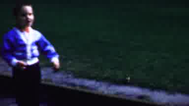 Louisiana USA (1959): Small Boy Balances On Traintrack With Adult And Then Plays