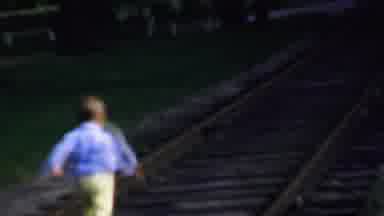 Louisiana USA (1959): A Kid Walking And Having Fun On An Empty Railroad Track By
