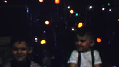 Omaha Nebraska USA (1959): Two Boys Having Their Photo Taken At A Festive Occasion
