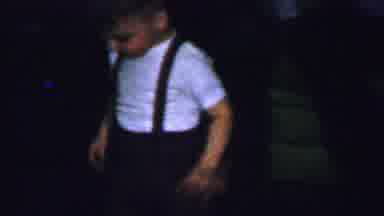 Omaha Nebraska USA (1959): Boy Spining Their Body At Night With His Friend