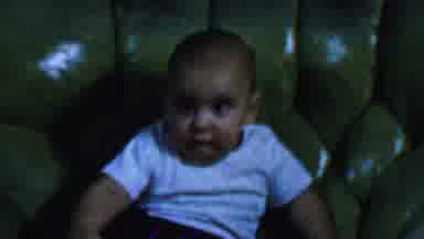Omaha Nebraska USA (1959): Baby Is King Of The Castle In His Oversize Leather
