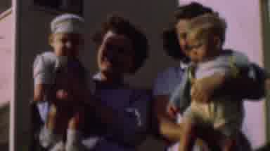 San Diego California USA-1961: Families In The Neighborhood Walking The Sidewalk